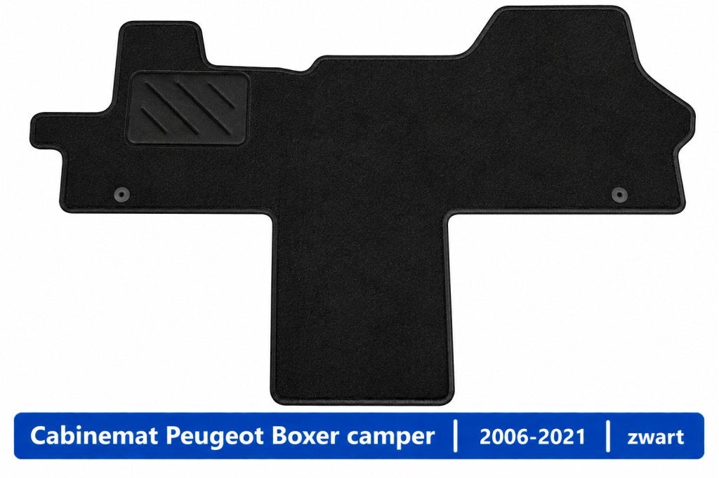Cabinemat Peugeot Boxer camper 2006-2021 | zwart, Buurserstraat 15 A, 7481 EG,Haaksbergen, Ophalen of Verzenden, Info@123CamperOnderdelen.nl