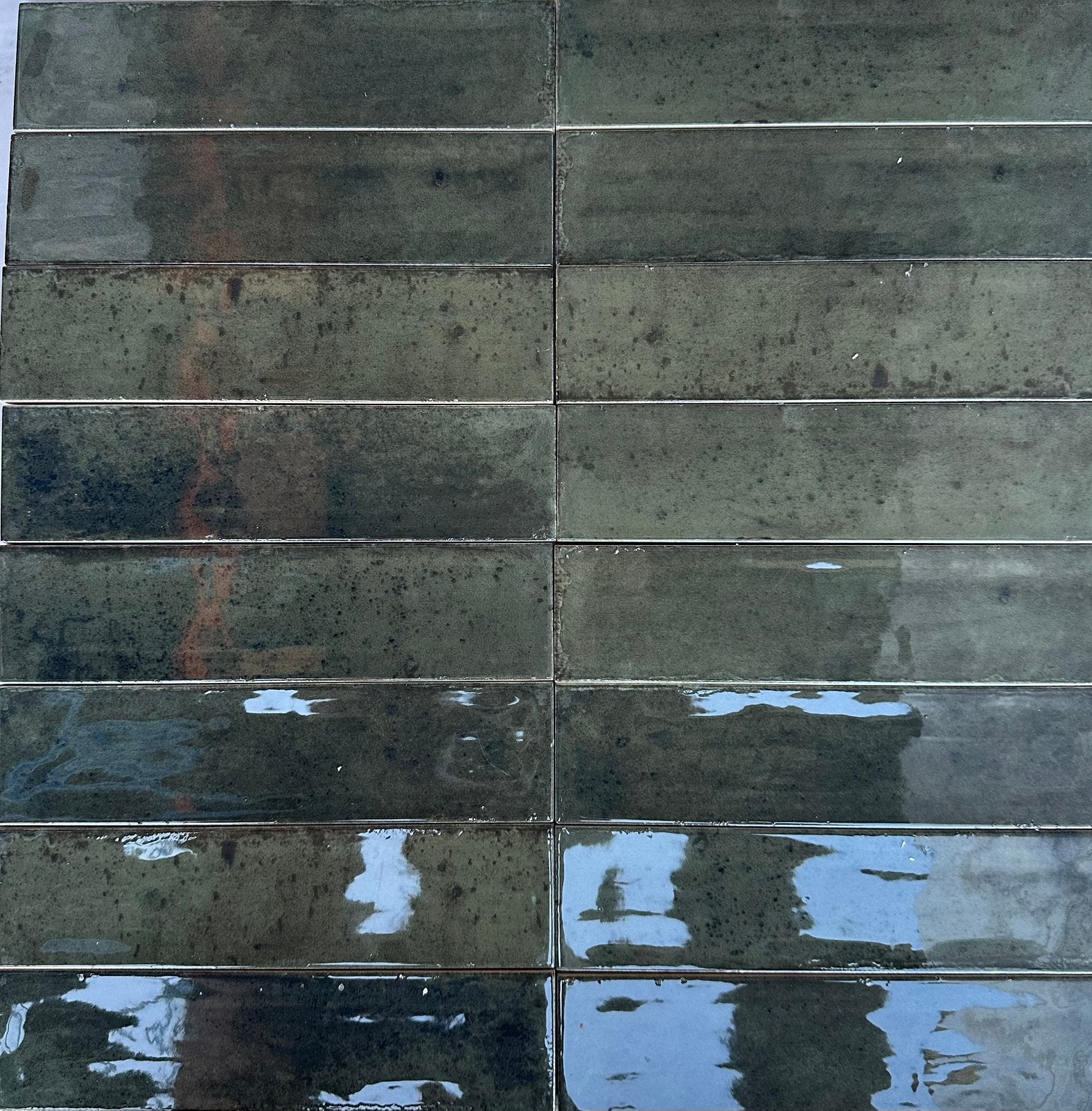 Wandtegel Olive 6,5x26, Ophalen, Nieuw, Minder dan 20 cm, 20 tot 40 cm