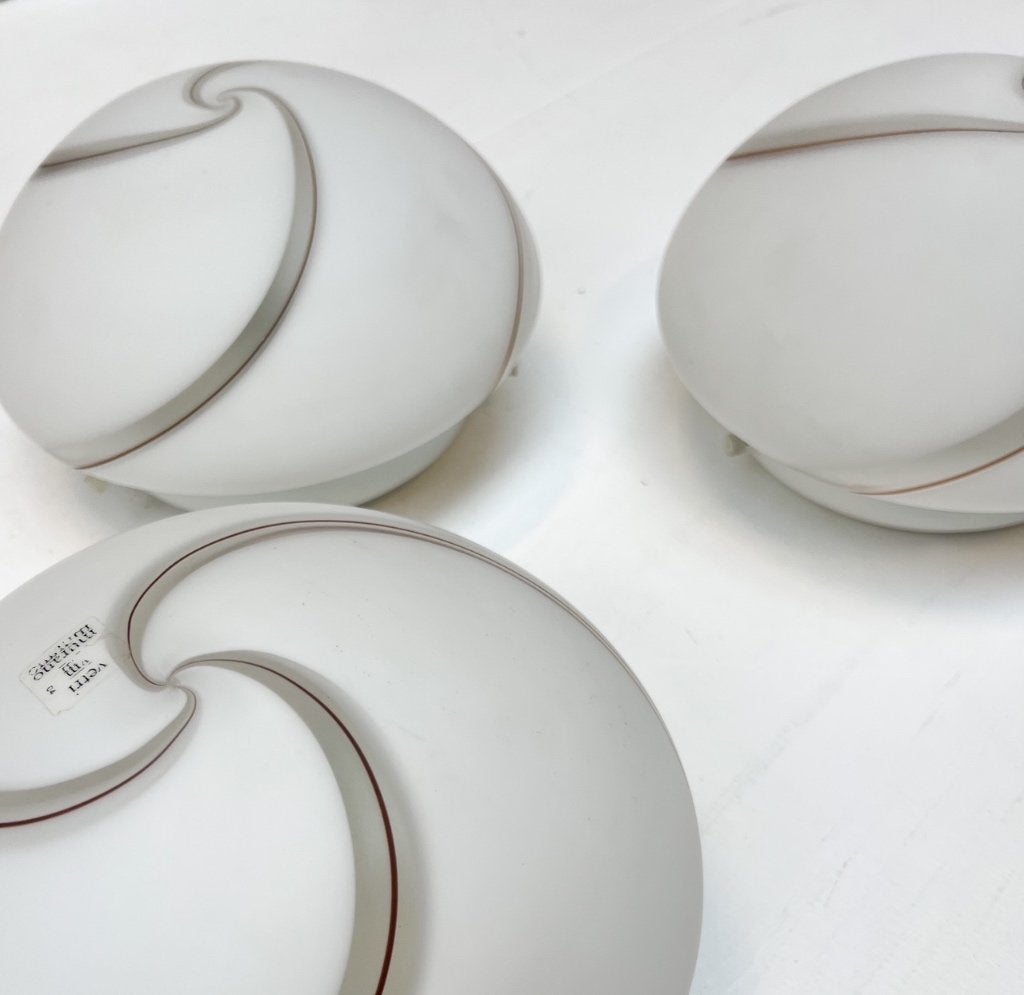 Muranoglazen plafond-/wandlamp van Vetri VM, 1960's, Gebruikt, Vetri, Ophalen of Verzenden, X