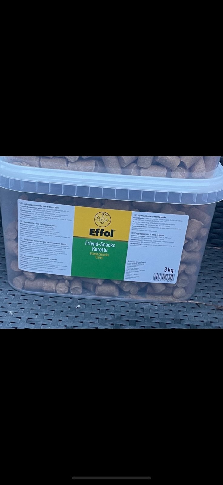 Effol paardensnoepjes wortel 3 kg emmer, Ophalen of Verzenden, Nieuw