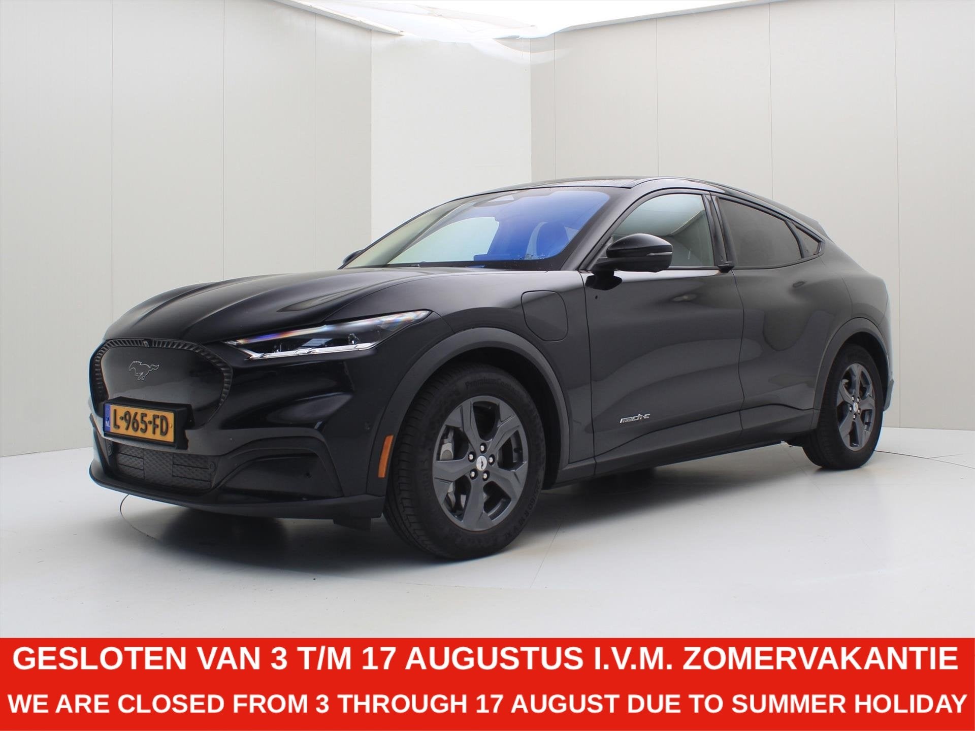 Ford Mustang Mach-E 75kWh 258pk RWD 96% SoH [ PANODAK+LEDER+, Auto's, Automaat, Gebruikt, 258 pk, Zwart