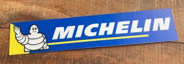 MICHELIN     reclamebord kunststof  50 x10 cm, Ophalen of Verzenden, Zo goed als nieuw, Auto's