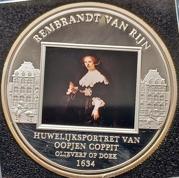 Penning Rembrandt van Rijn Huwelijksportret Oopjen Coppit BU, Verzenden, Overige materialen, Nederland