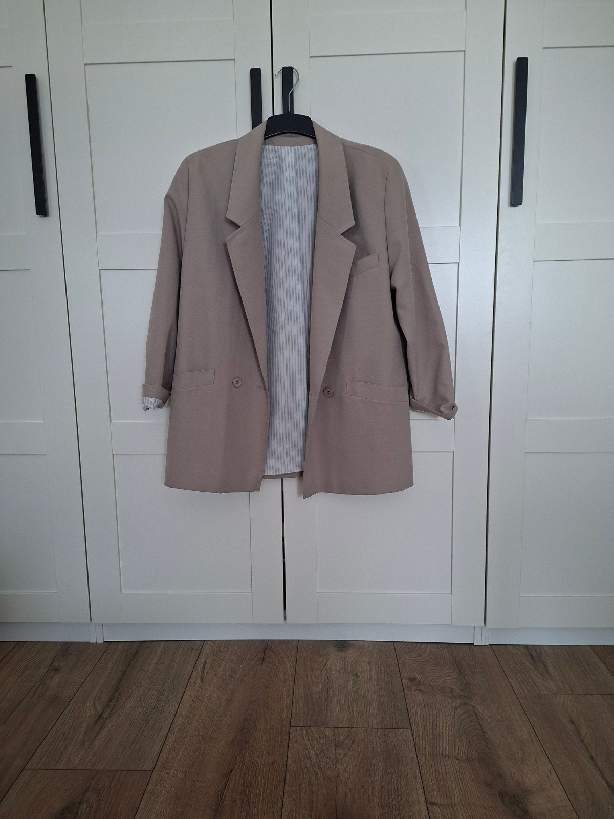 blazer beige maat 42, Beige, Maat 42/44 (L), Ophalen of Verzenden, Zo goed als nieuw