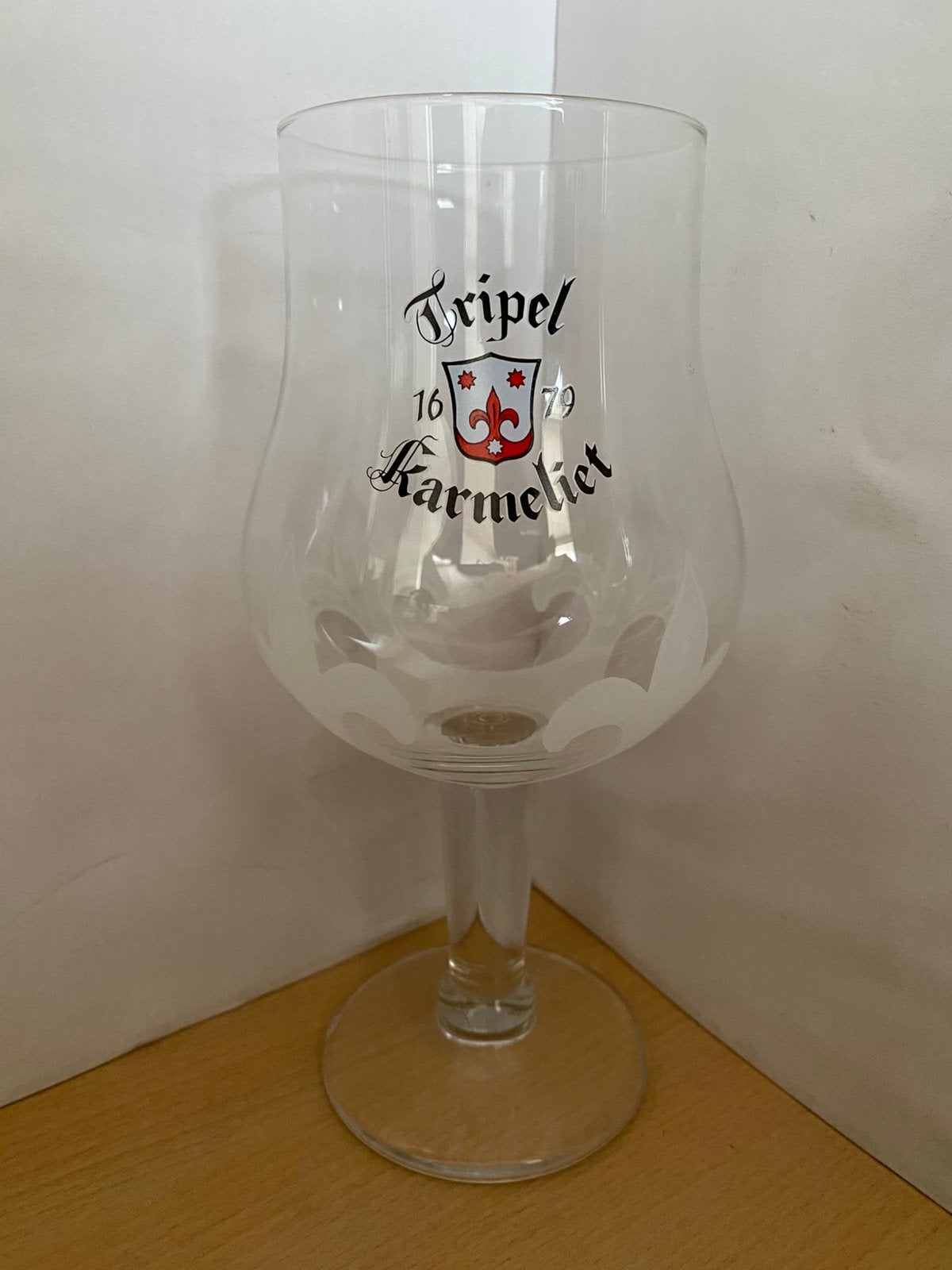 4x Tripel Karmeliet bierglas 30cl, Ophalen of Verzenden, Zo goed als nieuw, Glas of Glazen, Overige merken