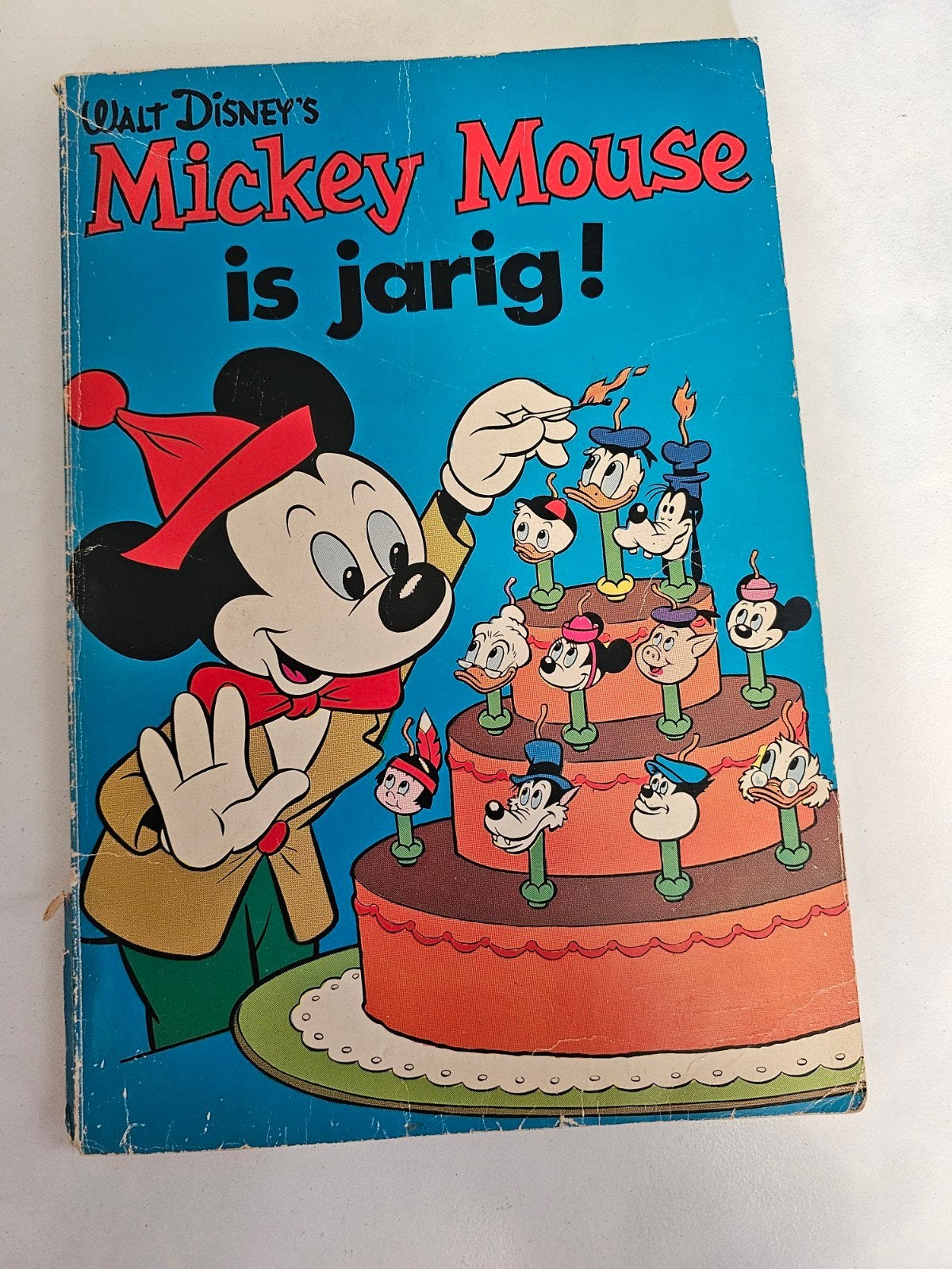 Vintage Walt Disney Mickey Mouse is jarig, Boeken, Strips | Comics, Eén comic, Ophalen of Verzenden, Gelezen, Europa