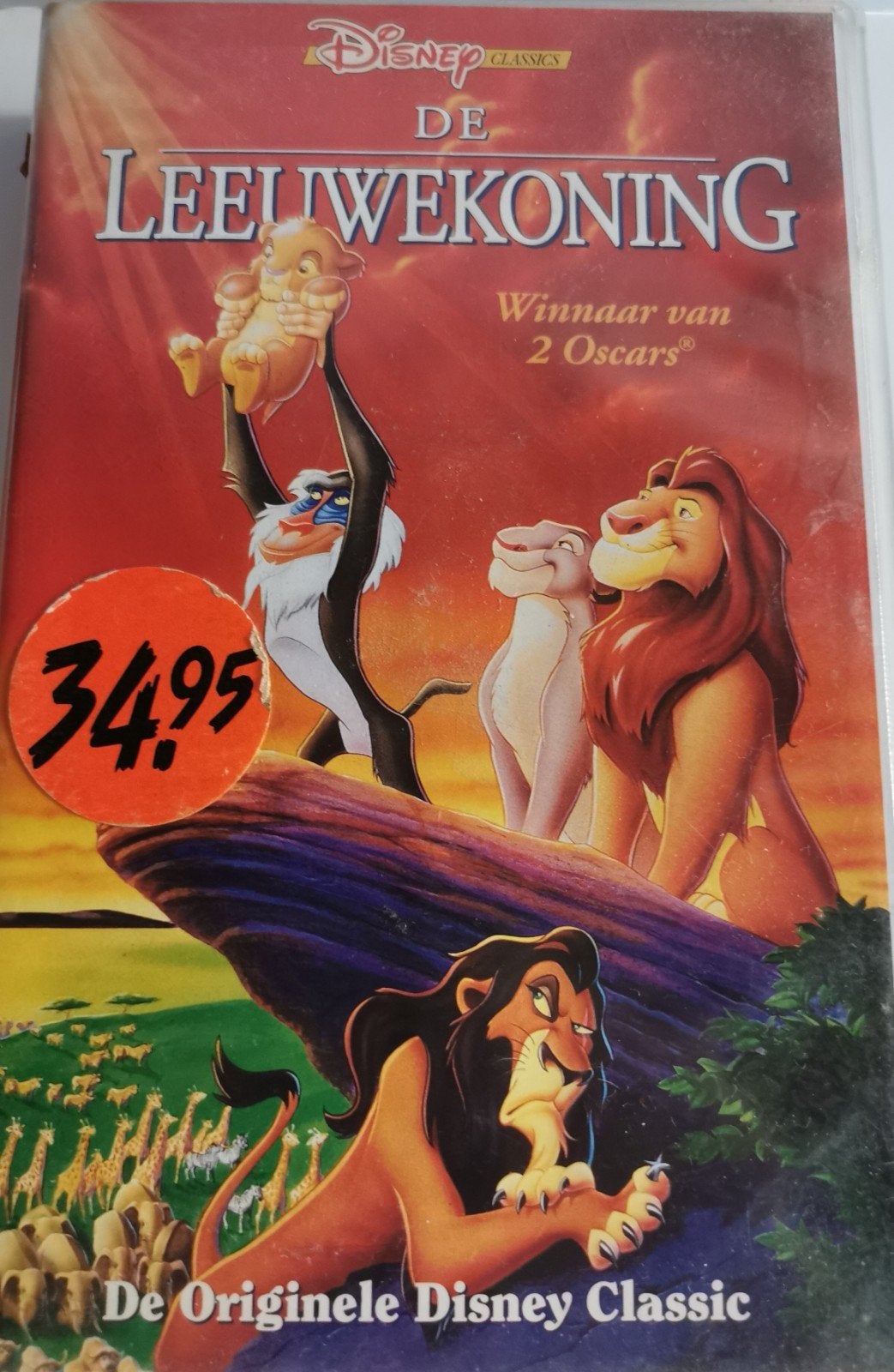 De Leeuwekoning VHS, Alle leeftijden, Ophalen of Verzenden, Zo goed als nieuw