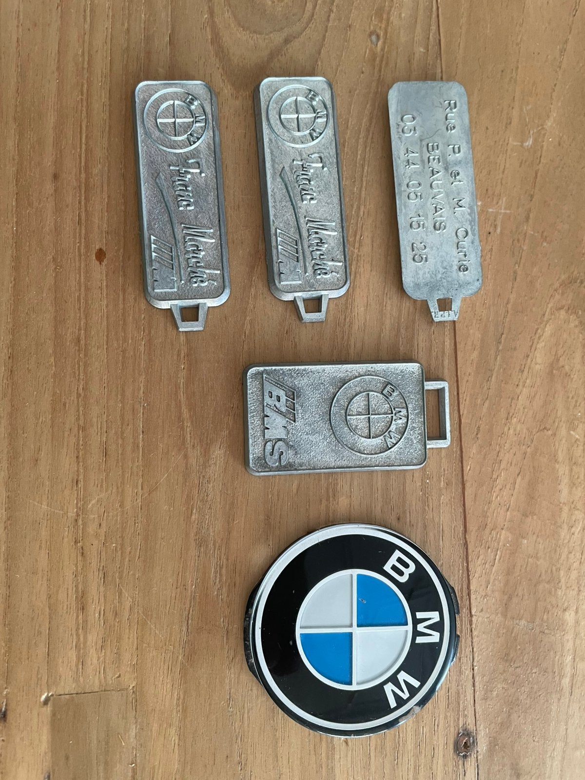 Vintage BMW sleutelhangers en stuurembleem, Ophalen of Verzenden, BMW