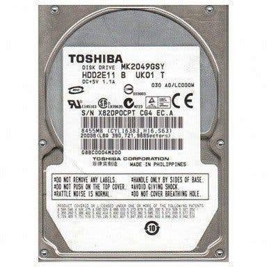 Toshiba MK2049GSY 200GB 7200RPM HDD 2.5" SATA, Intern, Toshiba, Nieuw, Ophalen of Verzenden