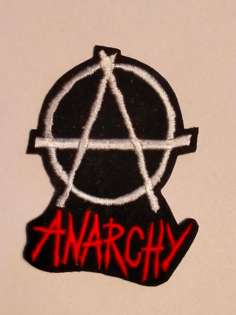 Anarchy crass cross vintage muziek logo patch embleem, Ophalen of Verzenden, Nieuw, Kleding