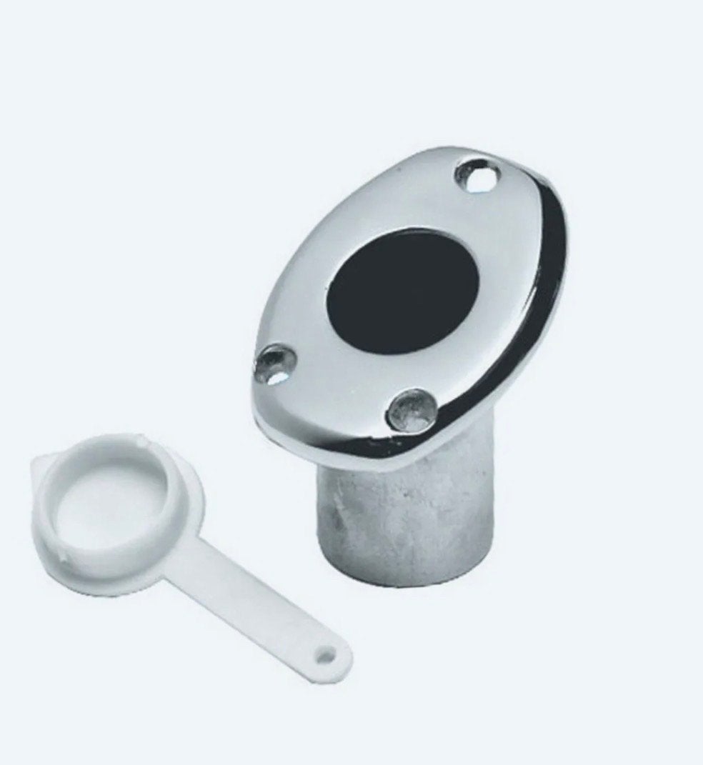Nieuwe RVS inbouw vlaggenstokhouder 25mm, Verzenden, Nieuw, Overige typen