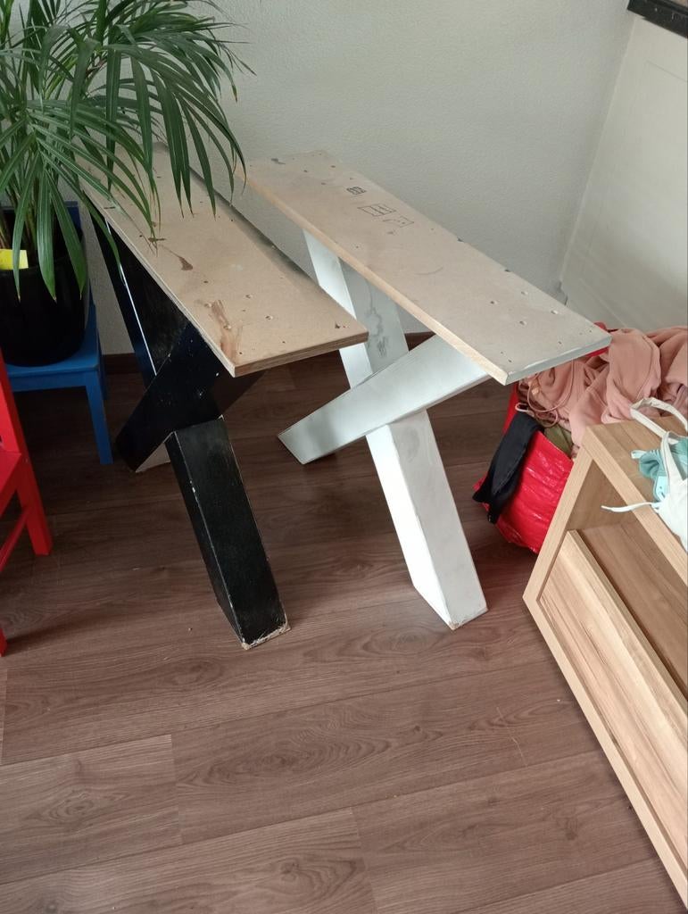 Set tafelpoten gratis van mdf, Ophalen, Gebruikt, 50 tot 100 cm, 50 tot 100 cm