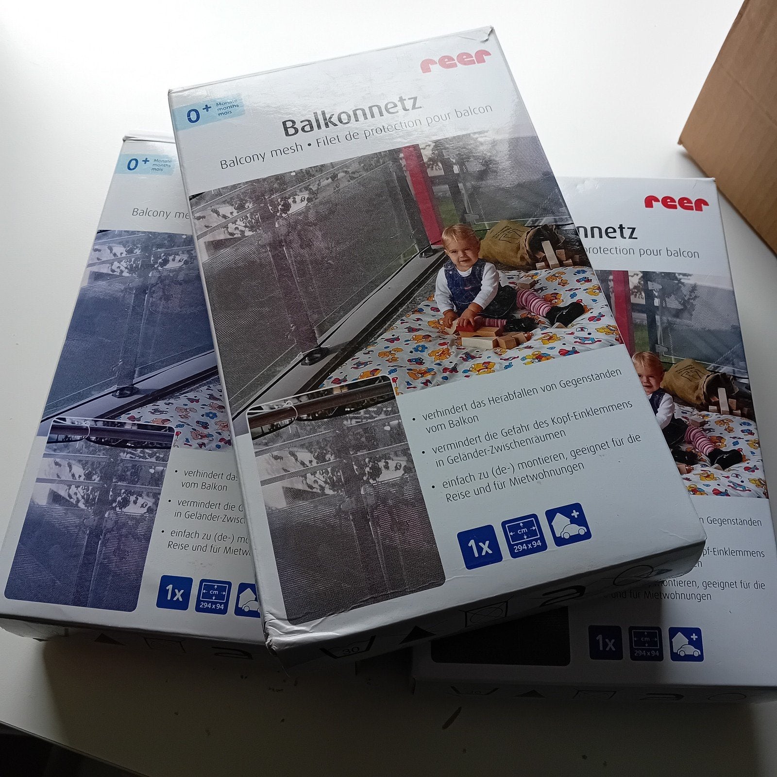 3x Balkonnet Wit - Nieuw  - Bescherming, Ophalen of Verzenden, Nieuw