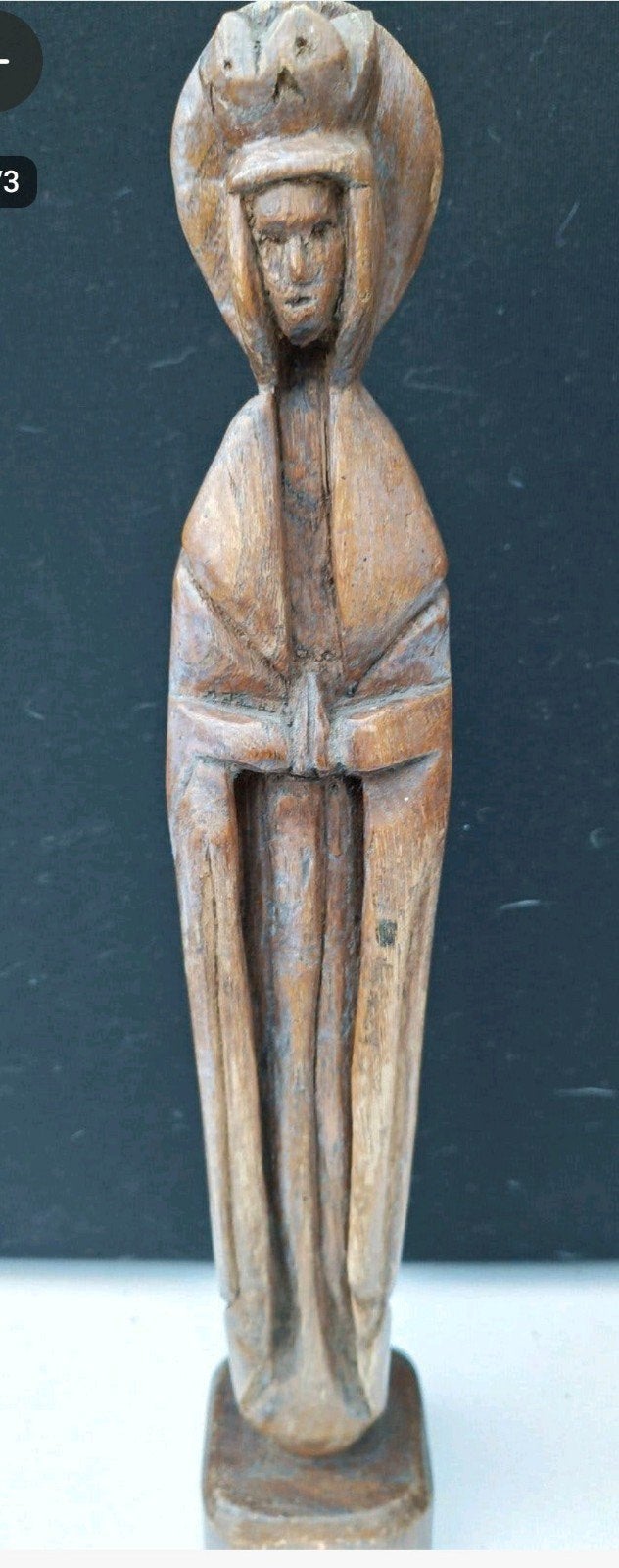 antiek hout Maria beeld heilige religie, Ophalen of Verzenden