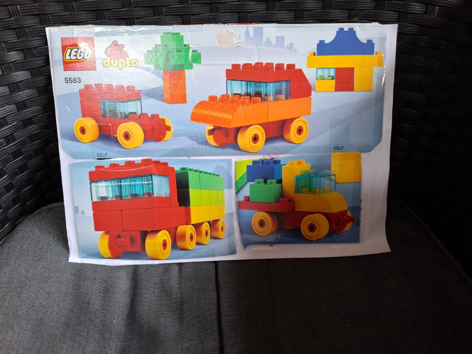 Lego Duplo 5583: Trein en Voertuigen Set, Gebruikt, Overige thema's, Inclusief instructies, Ophalen of Verzenden