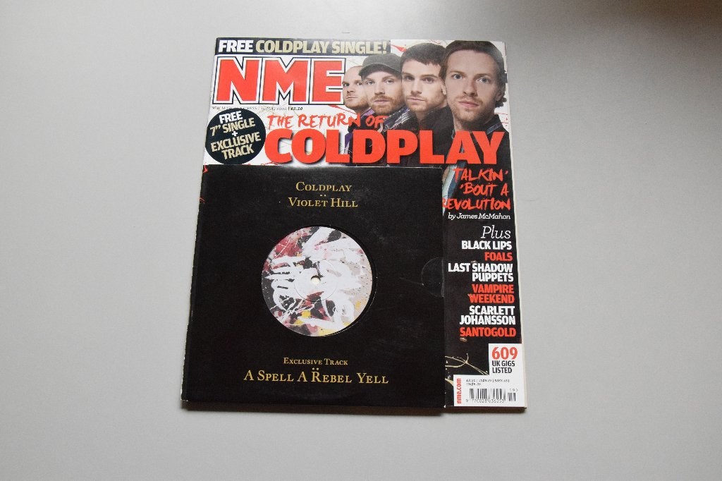 Coldplay - Violet Hill Single incl. Magazine 2008 (SEALED), Cd's en Dvd's, Geseald, 7 inch, Ophalen of Verzenden, Pop