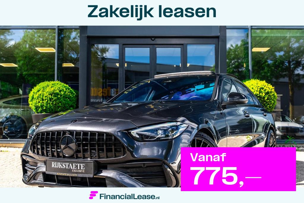 Mercedes C-klasse C300 AMG Line|PANO|BURMESTER|CAMERA|ACC|19, Automaat, 4 cilinders, 258 pk, Bedrijf