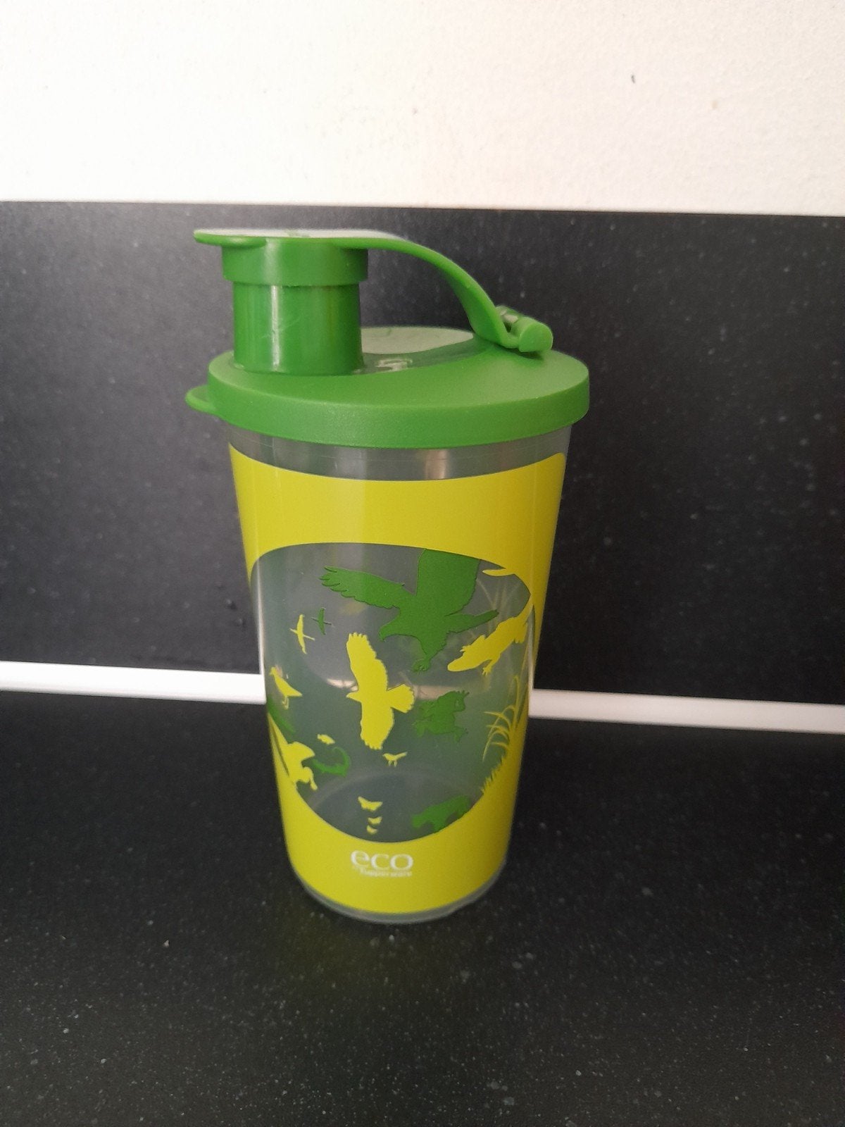 Drinkfles eco 330 ml, Ophalen of Verzenden, Zo goed als nieuw, Groen, Beker of Kan