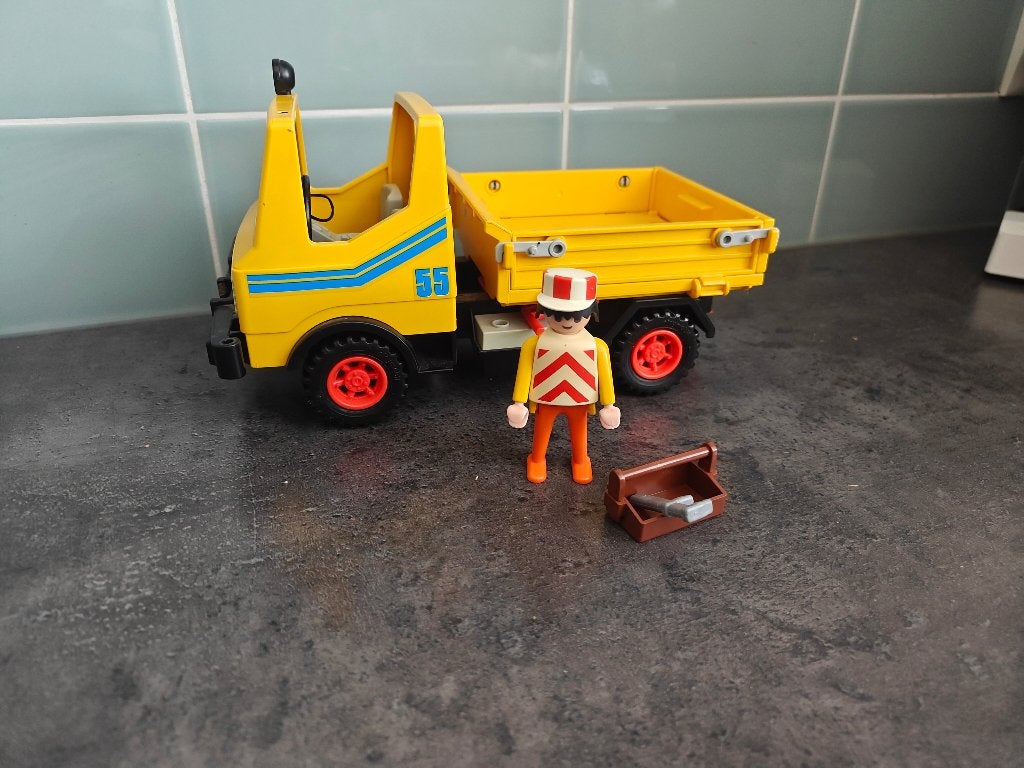 Playmobil Kiepwagen - Auto - Wegenonderhoud, Ophalen of Verzenden, Gebruikt