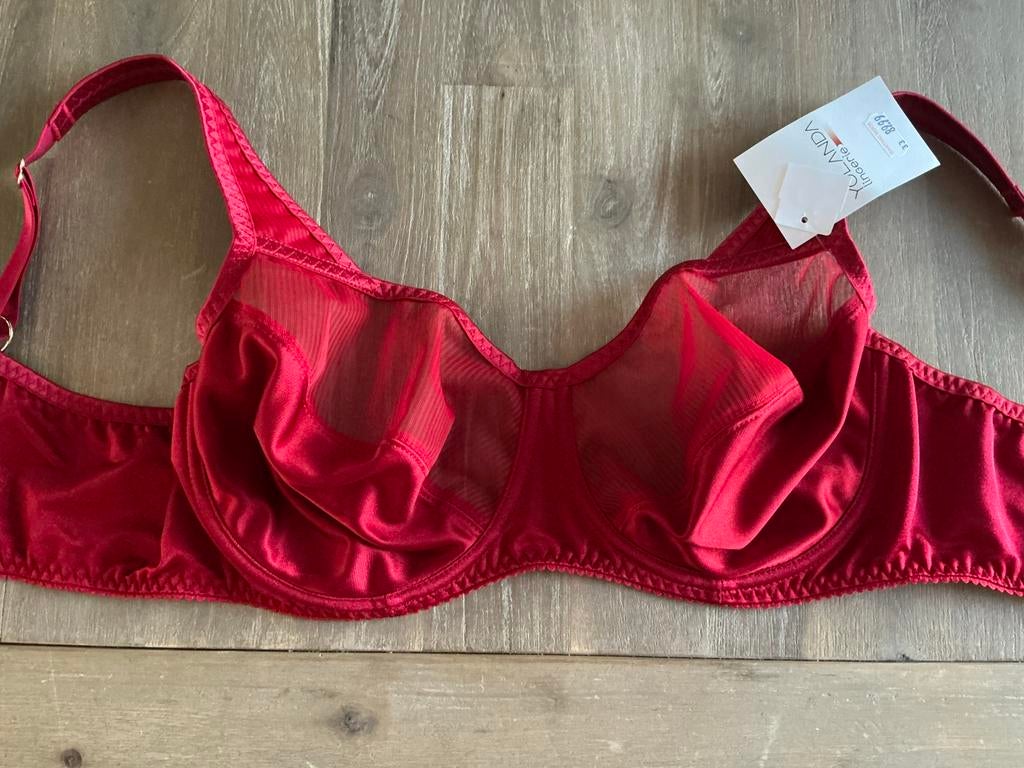BH 85D met beugel ,(Jolanda), Ophalen of Verzenden, Rood, BH