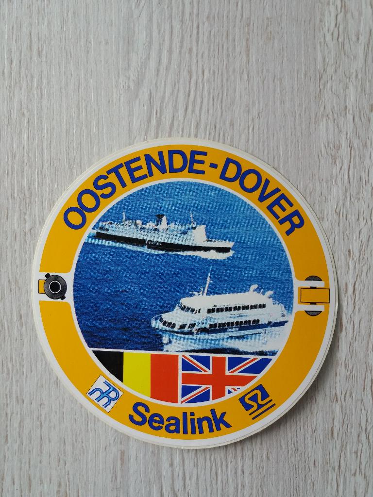 sticker Sealink OOSTENDE - DOVER, Ophalen of Verzenden, Zo goed als nieuw, Bedrijf of Vereniging