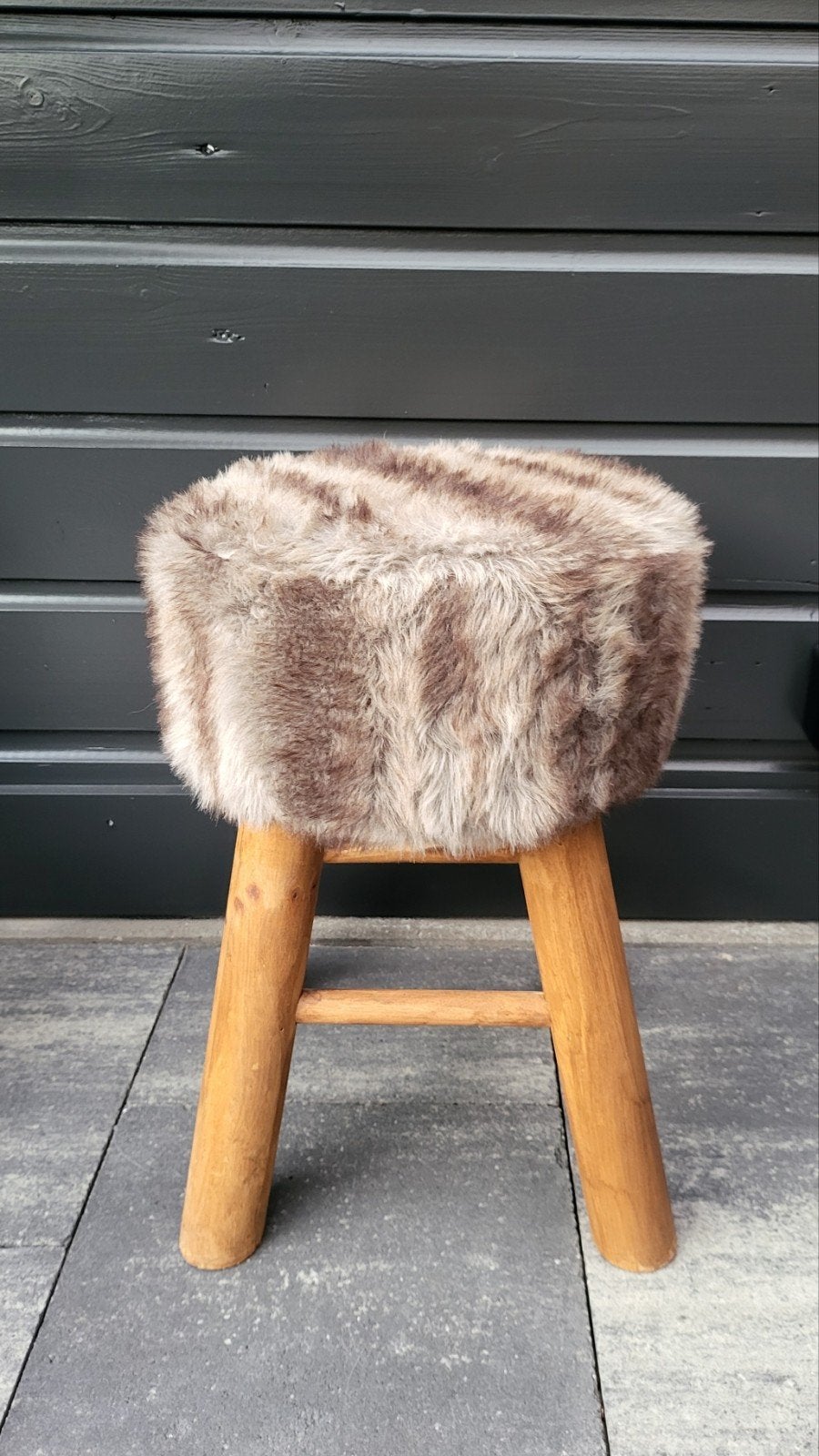 decoratief krukje, Ophalen, Hout
