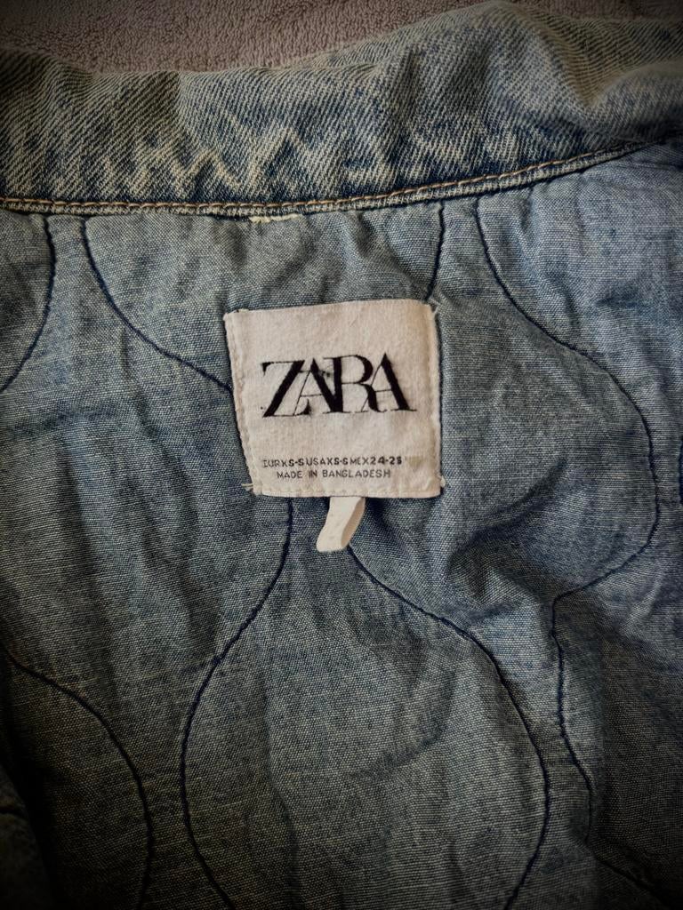 spijkerjas Zara, Ophalen of Verzenden, Nieuw, Maat 34 (XS) of kleiner, Blauw