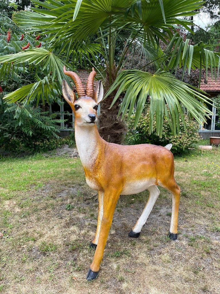 Tuinbeeld antilope, antiloop, tuin, dierentuin, 130 cm, Ophalen, Nieuw, Kunststof, Dierenbeeld