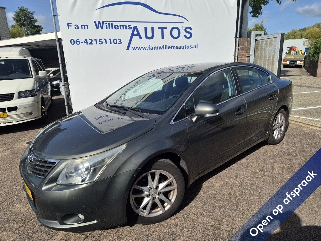 Toyota Avensis 1.6 VVTi Business (bj 2010), Auto's, Euro 5, Zwart, 132 pk, Origineel Nederlands