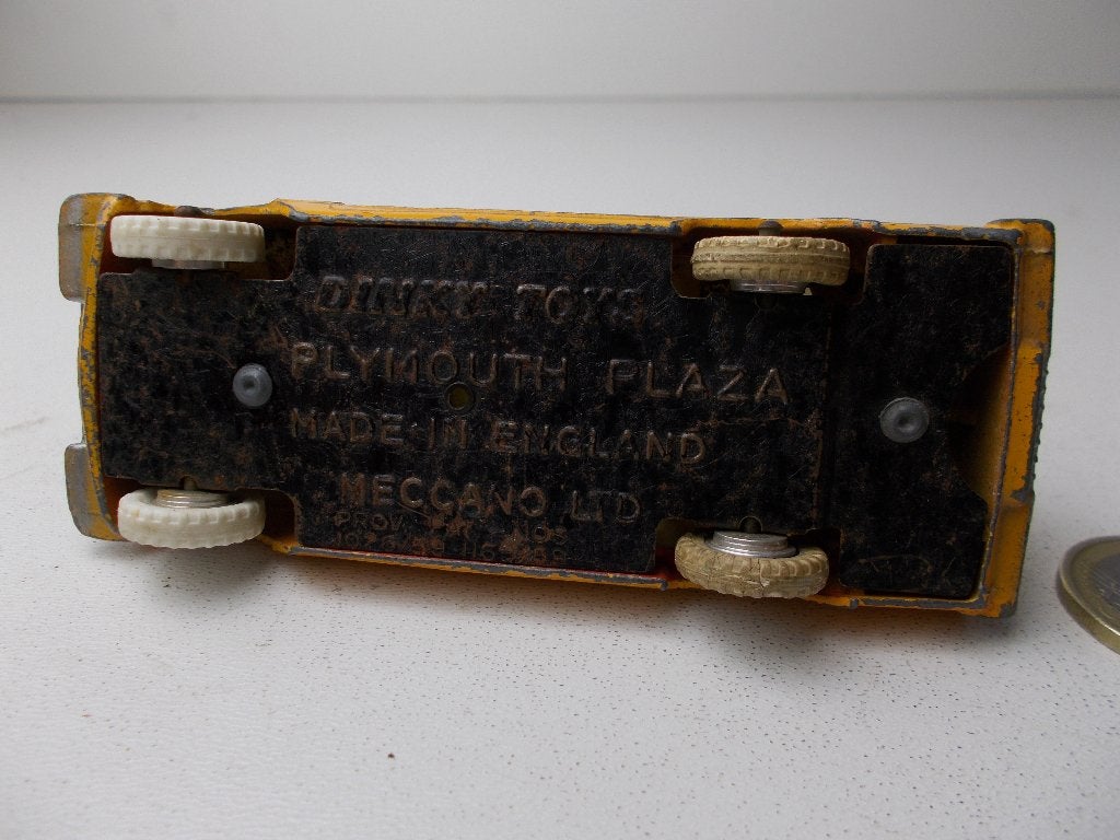 1960 Dinky Toys 265 PLYMOUTH PLAZA U.S.A. TAXI., Ophalen of Verzenden, Gebruikt, Auto, Dinky Toys