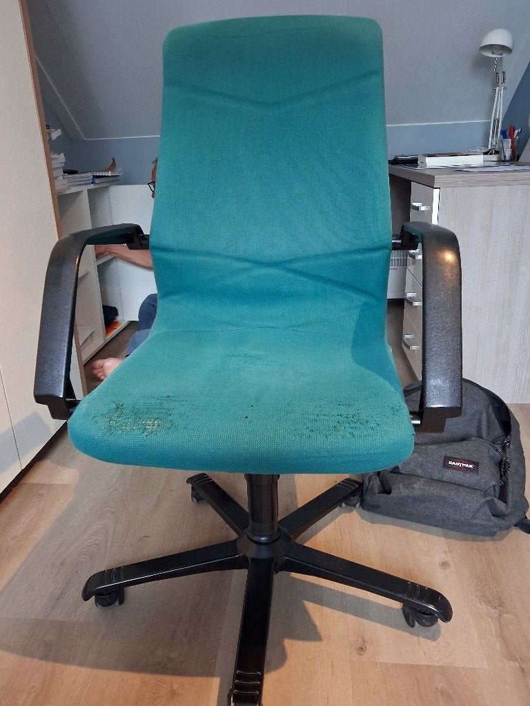 Gratis bureaustoel (merk Girsberger), Ophalen, Gebruikt, Groen, Bureaustoel