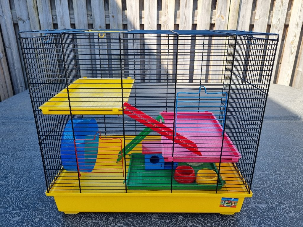 Hamsterkooi 35x57x53cm, Kooi, Minder dan 75 cm, Zo goed als nieuw, Hamster