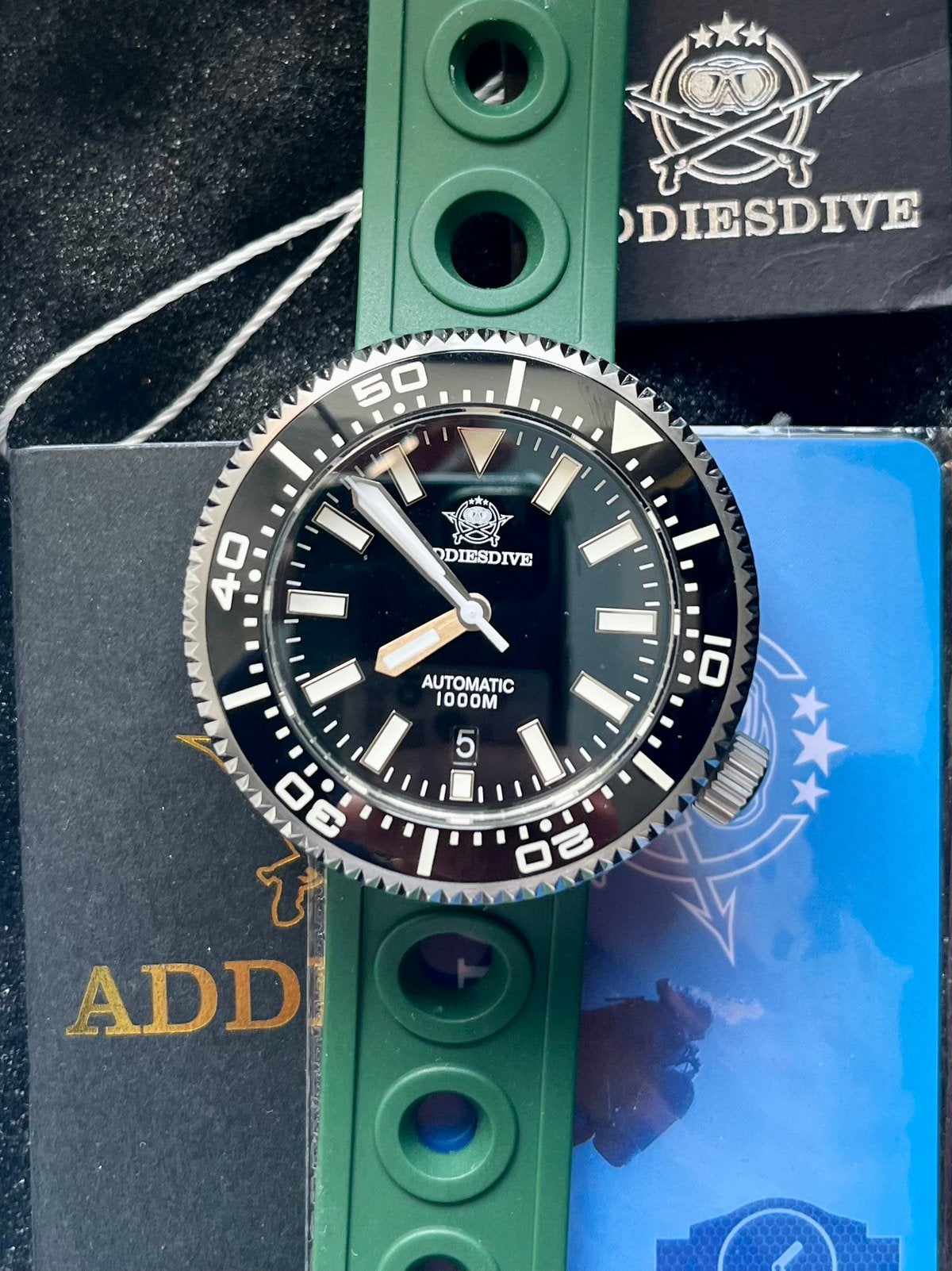 Addiesdive diver 1000m, Verzenden, Zo goed als nieuw, Staal, Overige merken