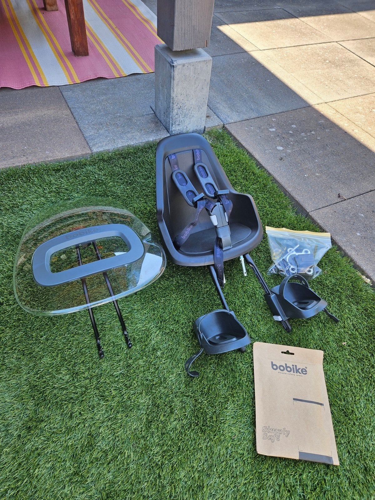 Bobike Go Mini voorzitje met windscherm, Ophalen of Verzenden, Zo goed als nieuw