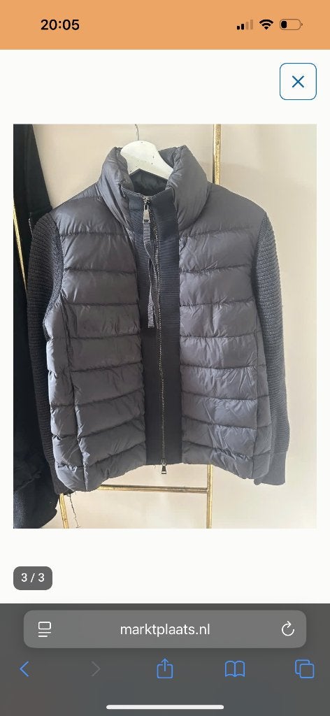 Moncler jas dames maat S, Ophalen, Zo goed als nieuw, Maat 36 (S), Zwart