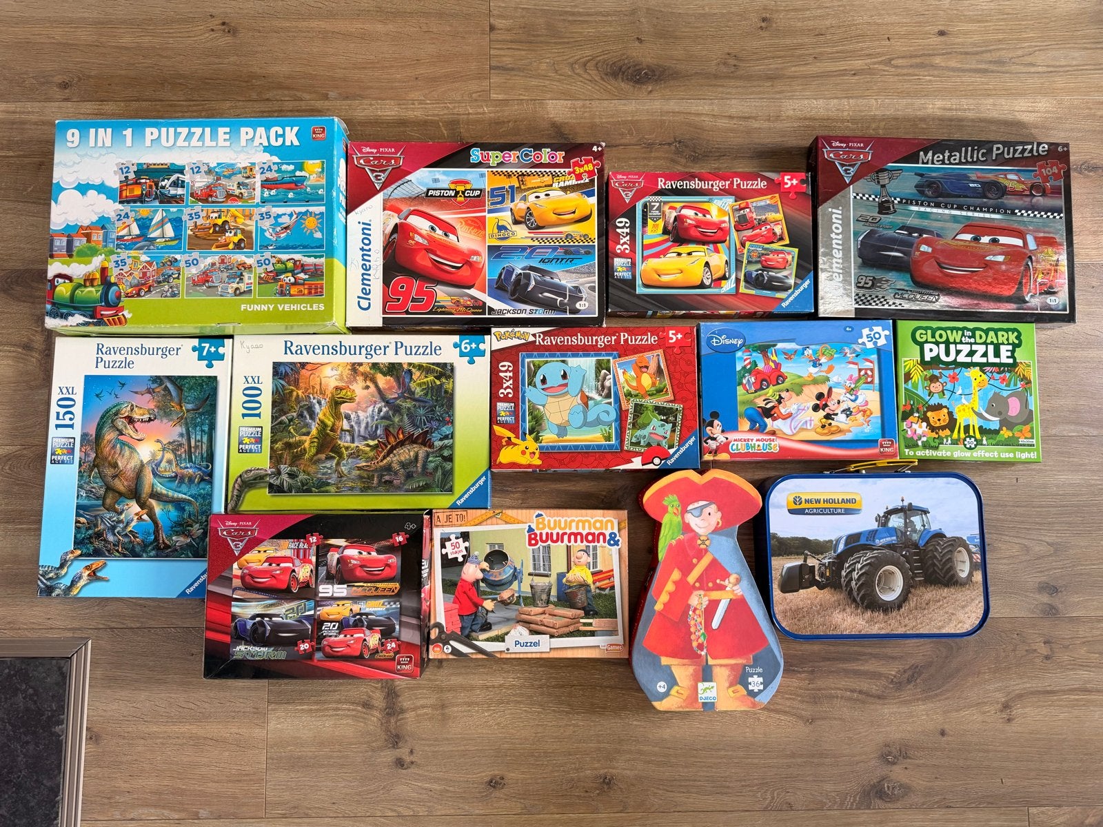 Grote collectie diverse puzzels voor jong en oud, Ophalen of Verzenden, Minder dan 500 stukjes, Gebruikt, Legpuzzel