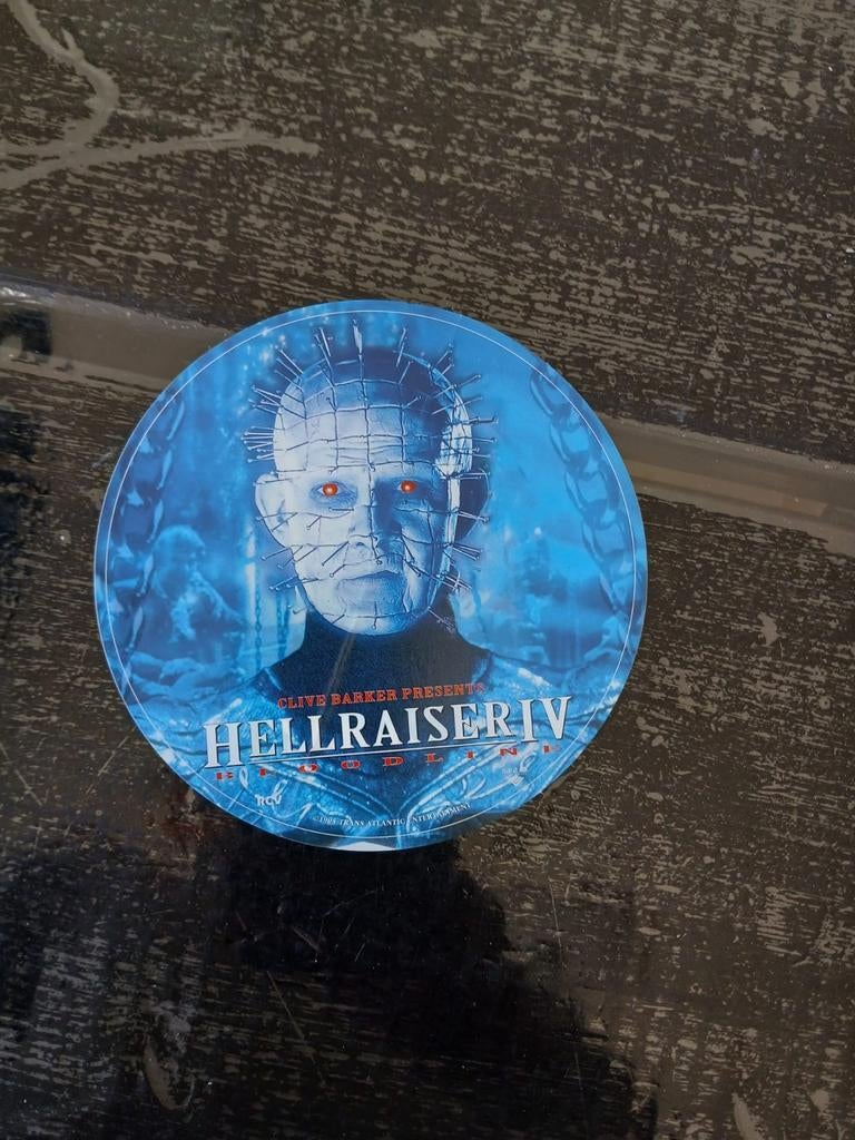 Hellraiser sticker pinhead, Ophalen of Verzenden, Gebruikt, Film, Tv of Omroep