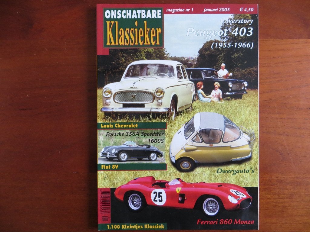 Onschatbare Klassieker 1 2005 Peugeot 403, Porsche 356A, Ophalen of Verzenden, Nieuw, Porsche