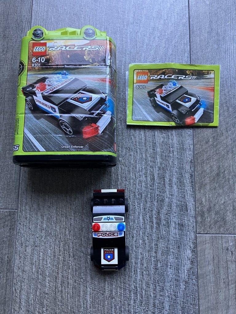 LEGO Racers Politieracer - 8301, Kinderen en Baby's, Inclusief instructies, Lego, Ophalen of Verzenden, Zo goed als nieuw