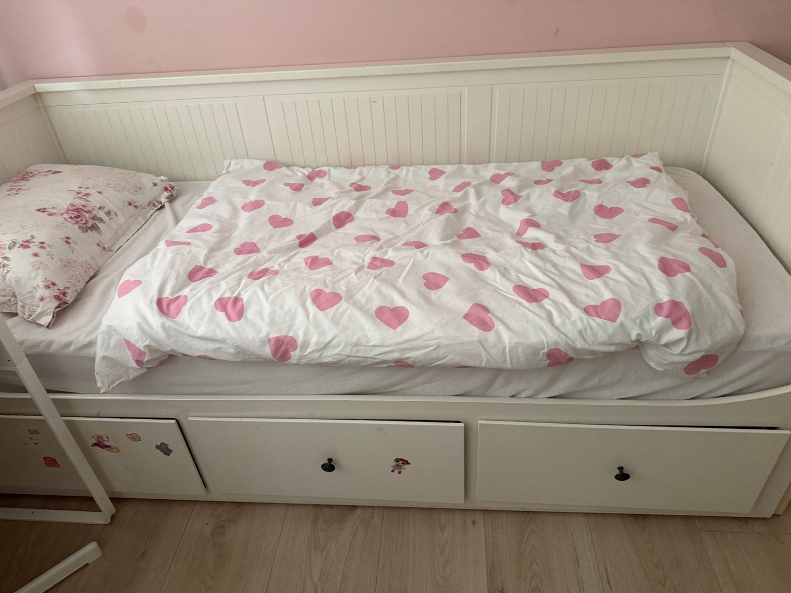 Hemnes bed, Ophalen, Gebruikt, 180 cm of meer, 85 tot 100 cm