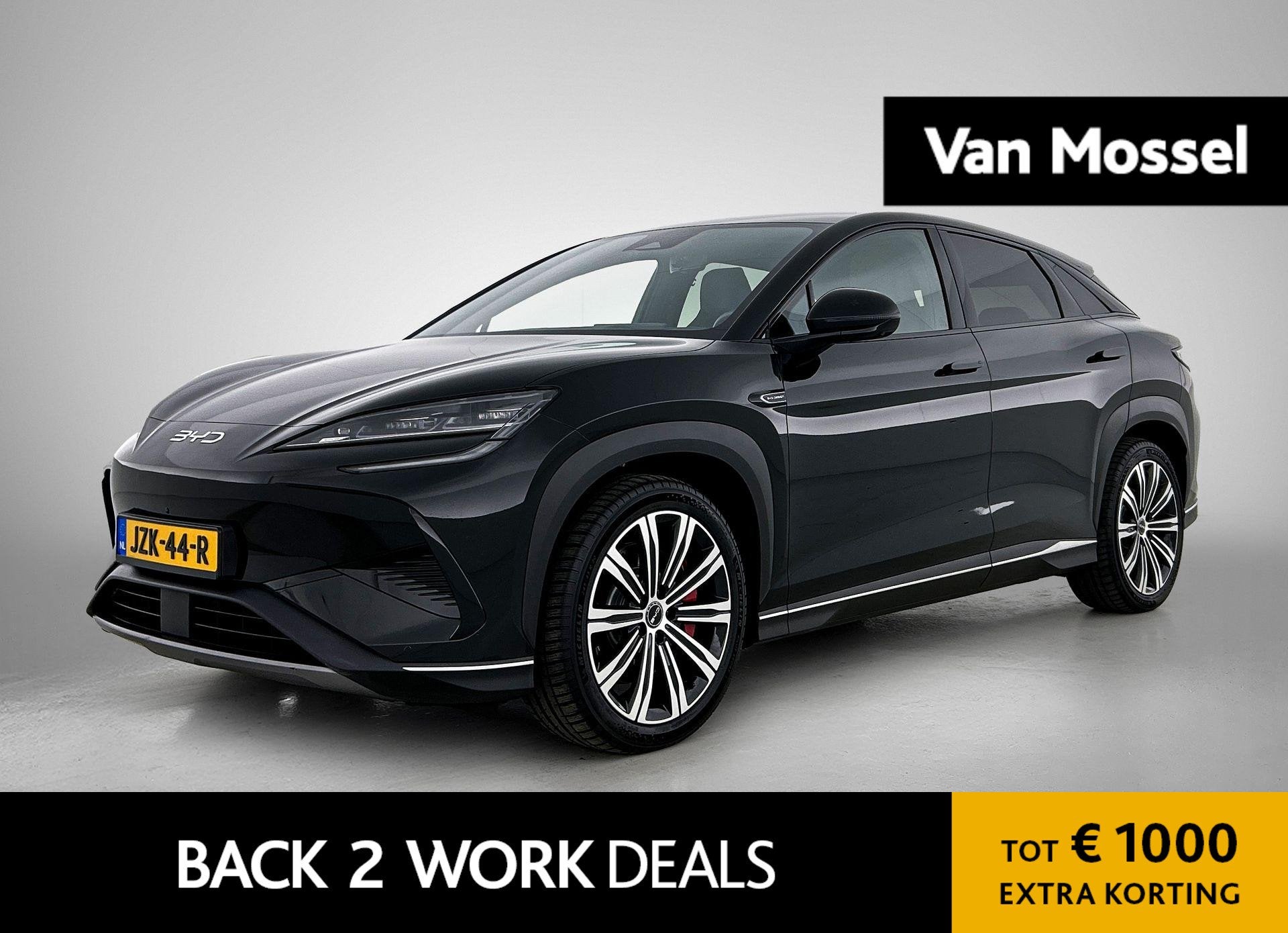 BYD SEALION 7 Excellence AWD 91.3 kWh | PANORAMADAK | LEER |, Auto's, Automaat, 12 maanden, Gebruikt, Zwart
