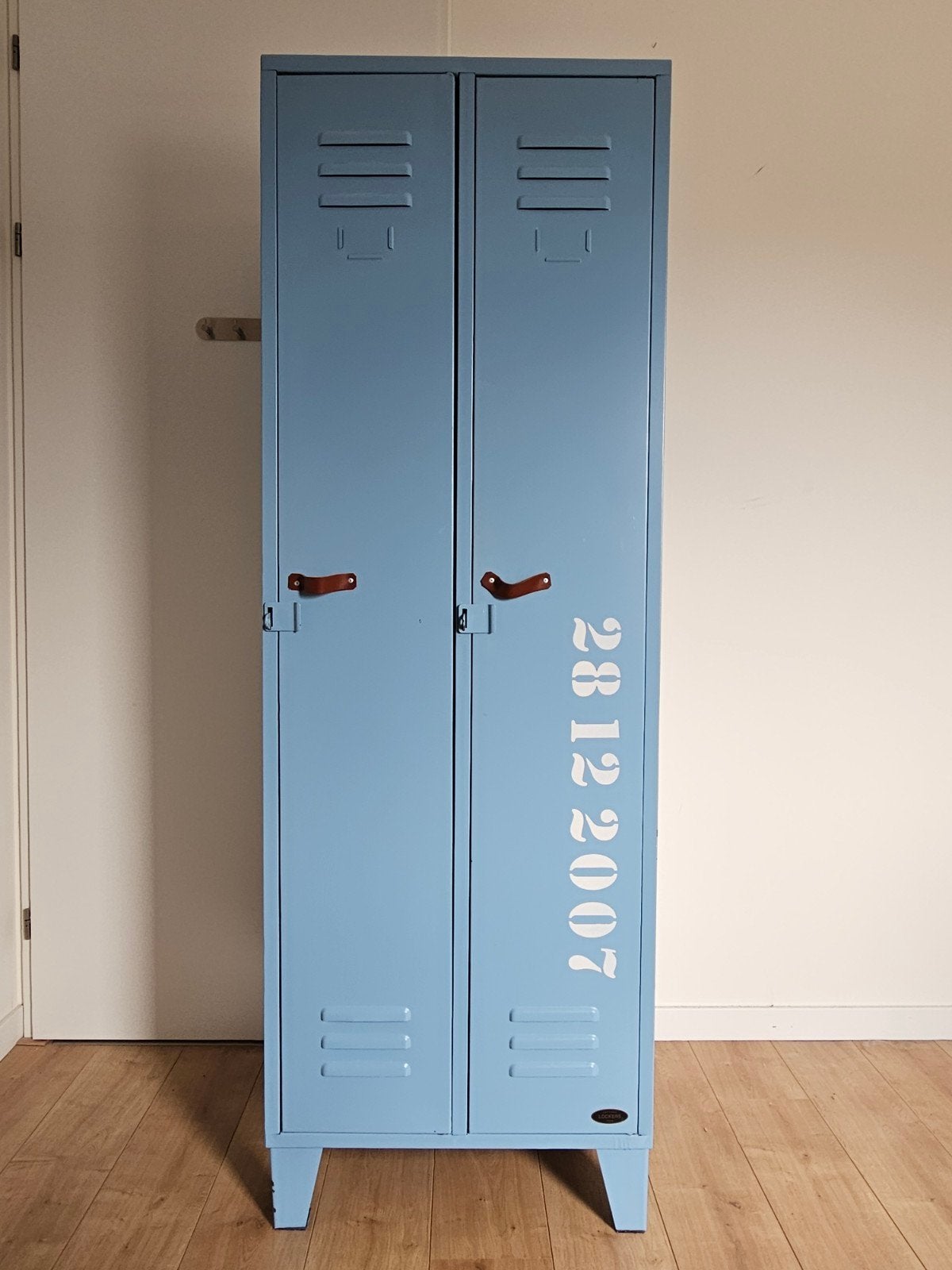 Locker / Kledingkast - Blauw - 62x50x185 cm, Huis en Inrichting, Kasten | Kledingkasten, Ophalen, Met deur(en), Gebruikt, Industrieel, Modern
