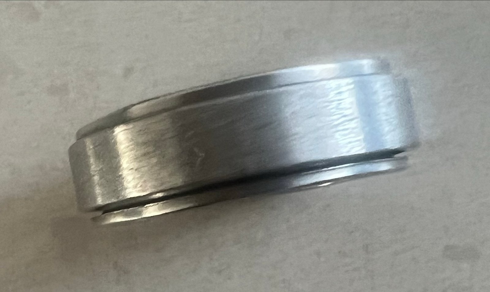Stalen ring - Herenring, Ophalen of Verzenden, Zo goed als nieuw