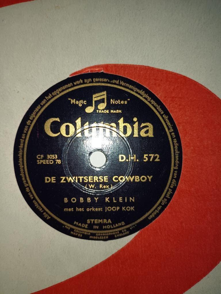 Bobby Klein - De Zwitserse Cowboy  (78 Toeren), Cd's en Dvd's, Vinyl | Nederlandstalig, 10 inch, Voor 1960, Ophalen of Verzenden