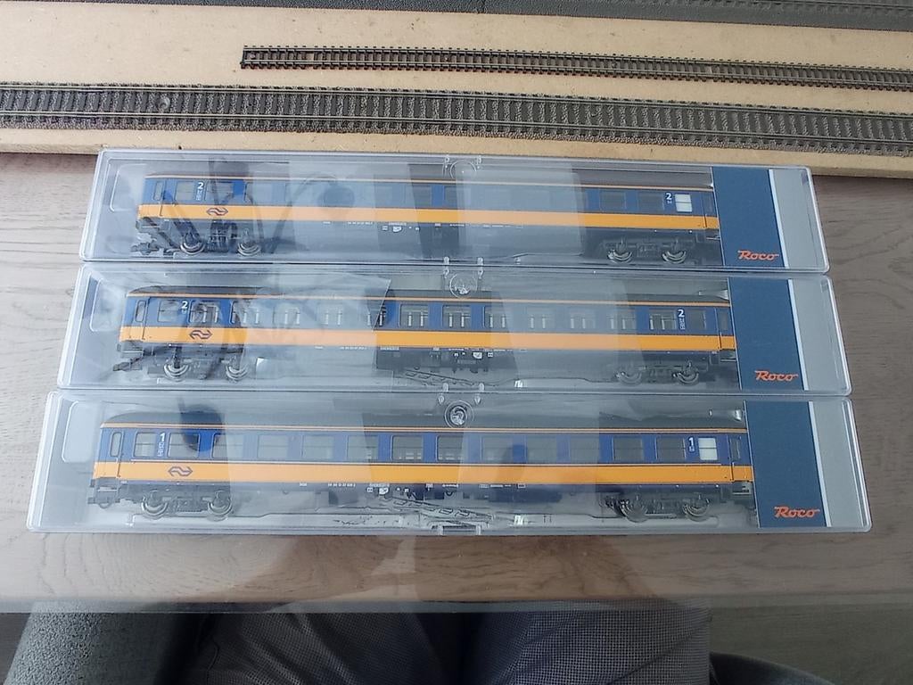 Roco NS ICK rijtuigen, 74316, 74317 en 74318, Hobby en Vrije tijd, Modeltreinen | H0, Zo goed als nieuw, Wagon, Gelijkstroom, Roco