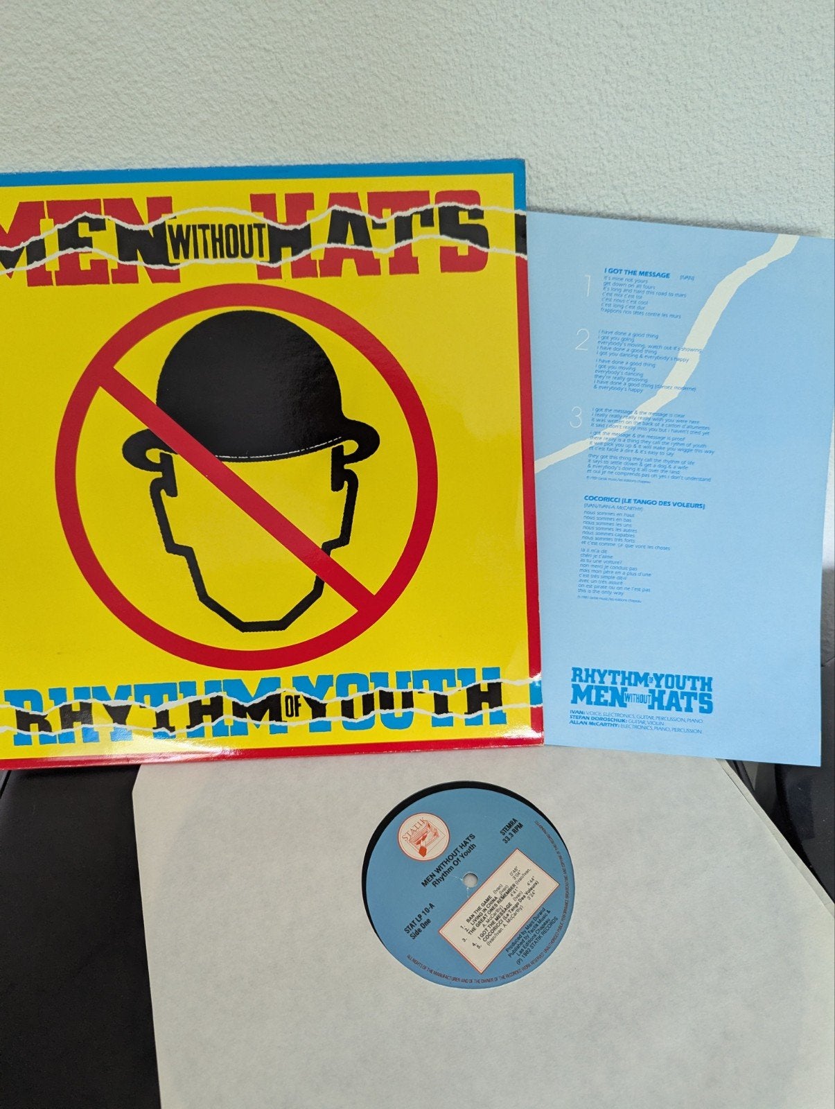 Men Without Hats - Rhythm Of Youth ( vinyl lp ), LP, Gebruikt, 12 inch, Poprock