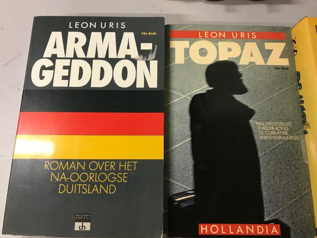 Leon Uris Gezworen kameraden , Armageddon en Mila118, Boeken, Ophalen of Verzenden, Gelezen, Leon Uris, Wereld overig