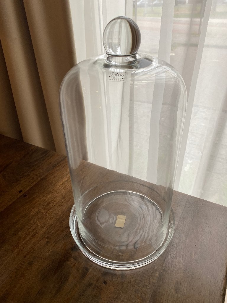 Fidrio Holland Mondgeblazen Glazen Stolp - 40 cm Hoog, Huis en Inrichting, Ophalen, Onbekend, Glas, Handgemaakt