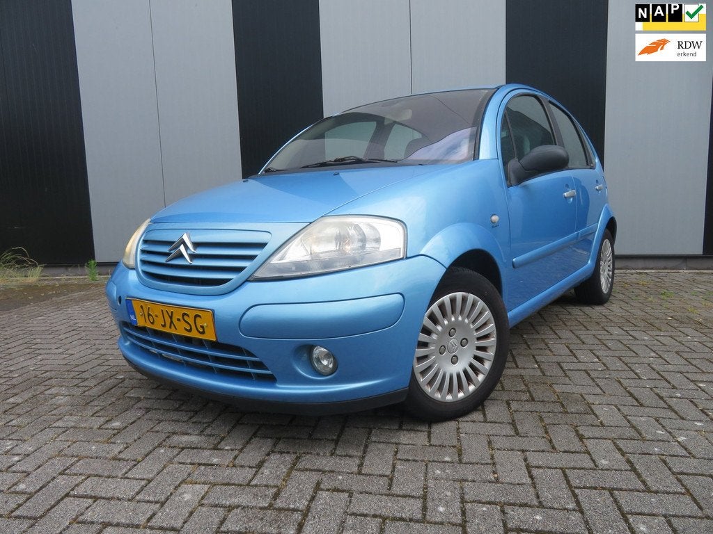 Citroen C3 1.6i-16V Exclusive, Auto's, Voorwielaandrijving, Zwart, 4 cilinders, Blauw