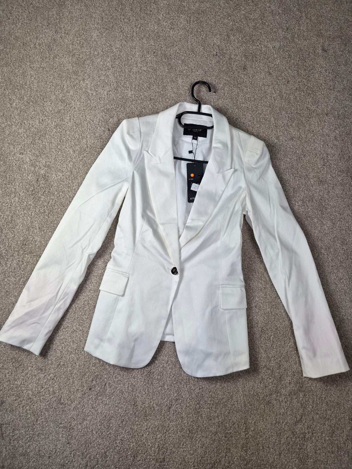 Attentif Paris Witte Blazer Maat 36, Wit, ATTENTIF, Nieuw, Ophalen of Verzenden